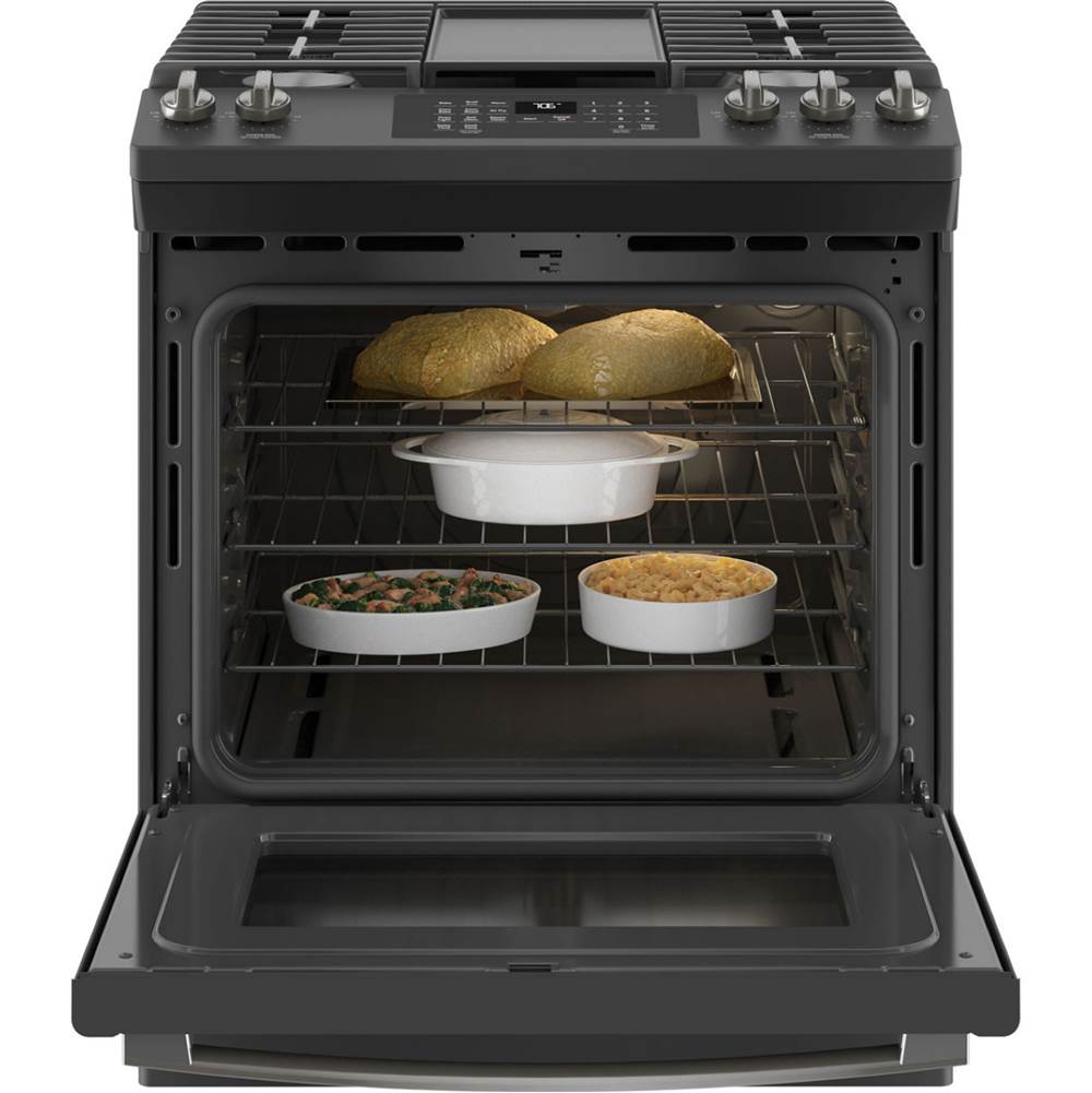 30'' Slide-In Front-Control Convection Gas Range with No Preheat Air Fry