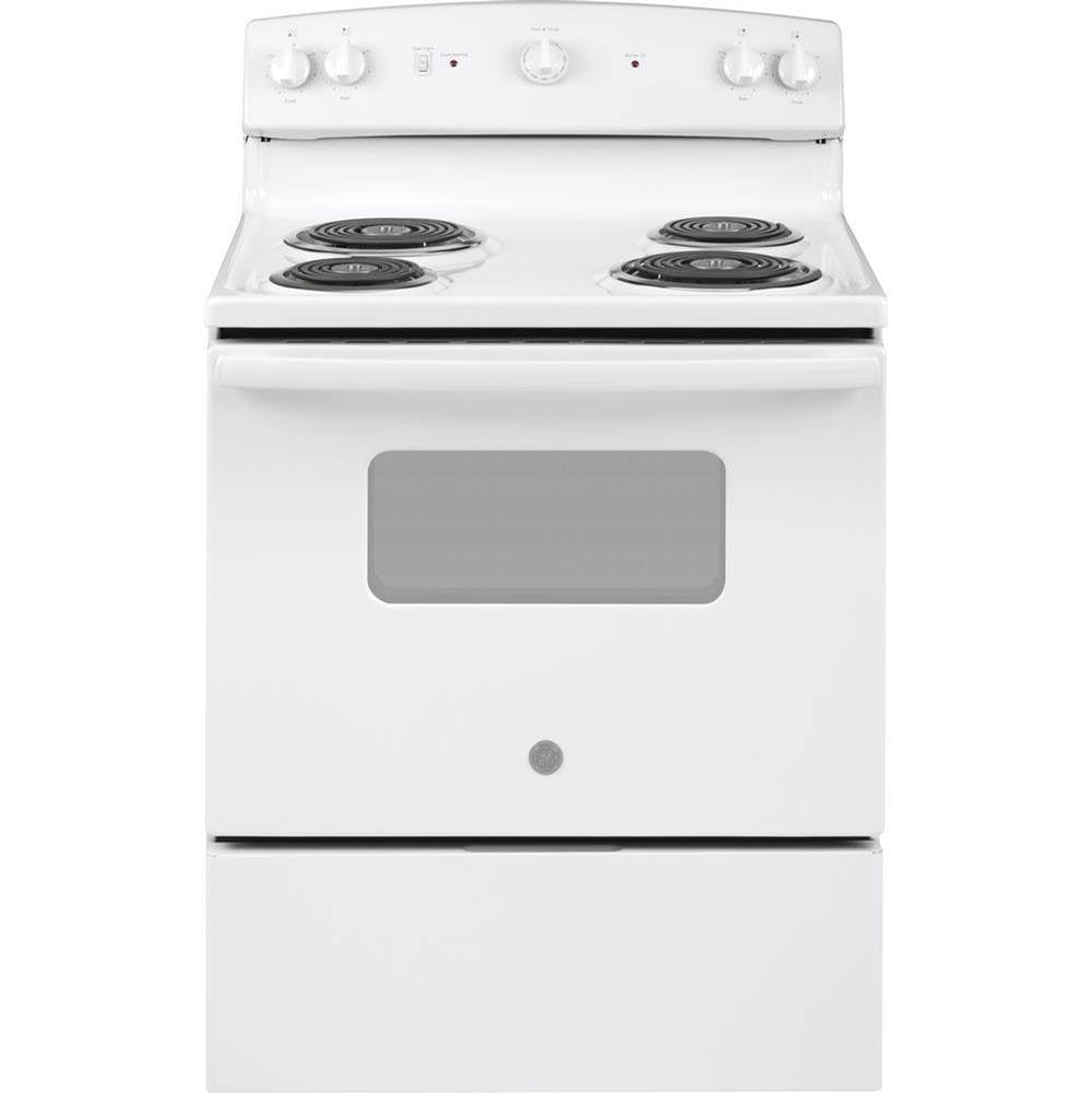 GE Appliances - GE 30'' Free-Standing Electric Range - White