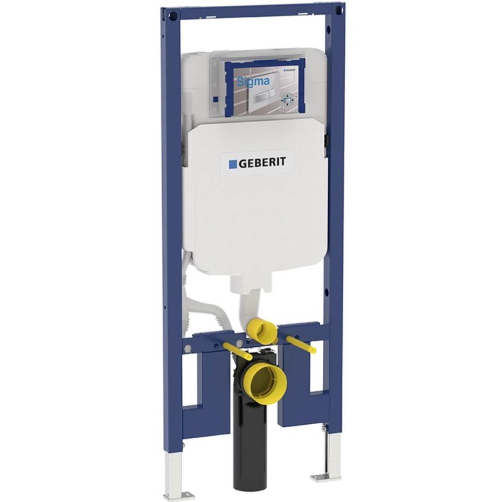 Geberit - Geberit Duofix element for wall-hung WC, 120 cm, with Sigma concealed cistern 8 cm, for wood frame wall, 4.8 / 3 liters