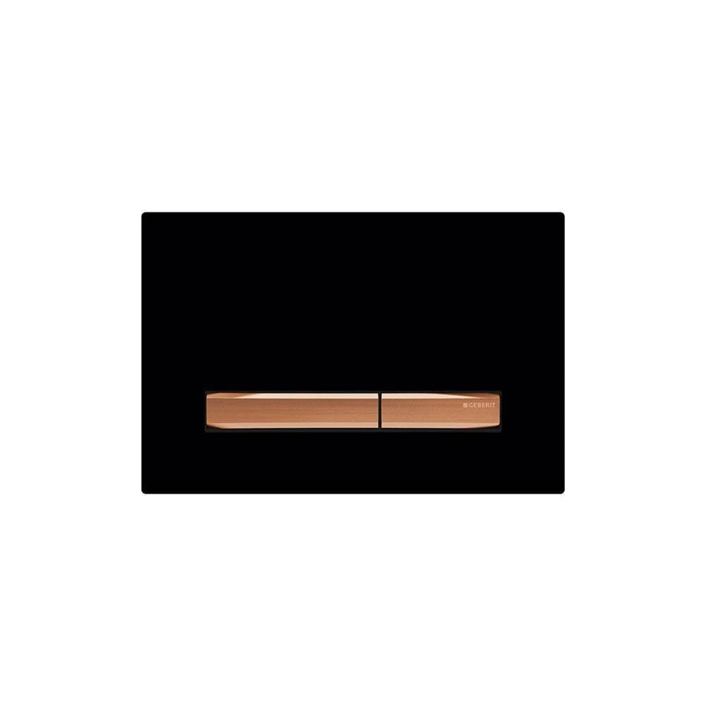Geberit - Geberit actuator plate Sigma50 for dual flush, metal colour red gold: red gold, black - Red Gold, Black