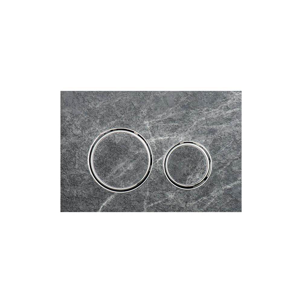 Geberit - Geberit actuator plate Sigma21 for dual flush, metal colour chrome-plated: chrome-plated, dark rock - Chrome Plated, Dark Rock