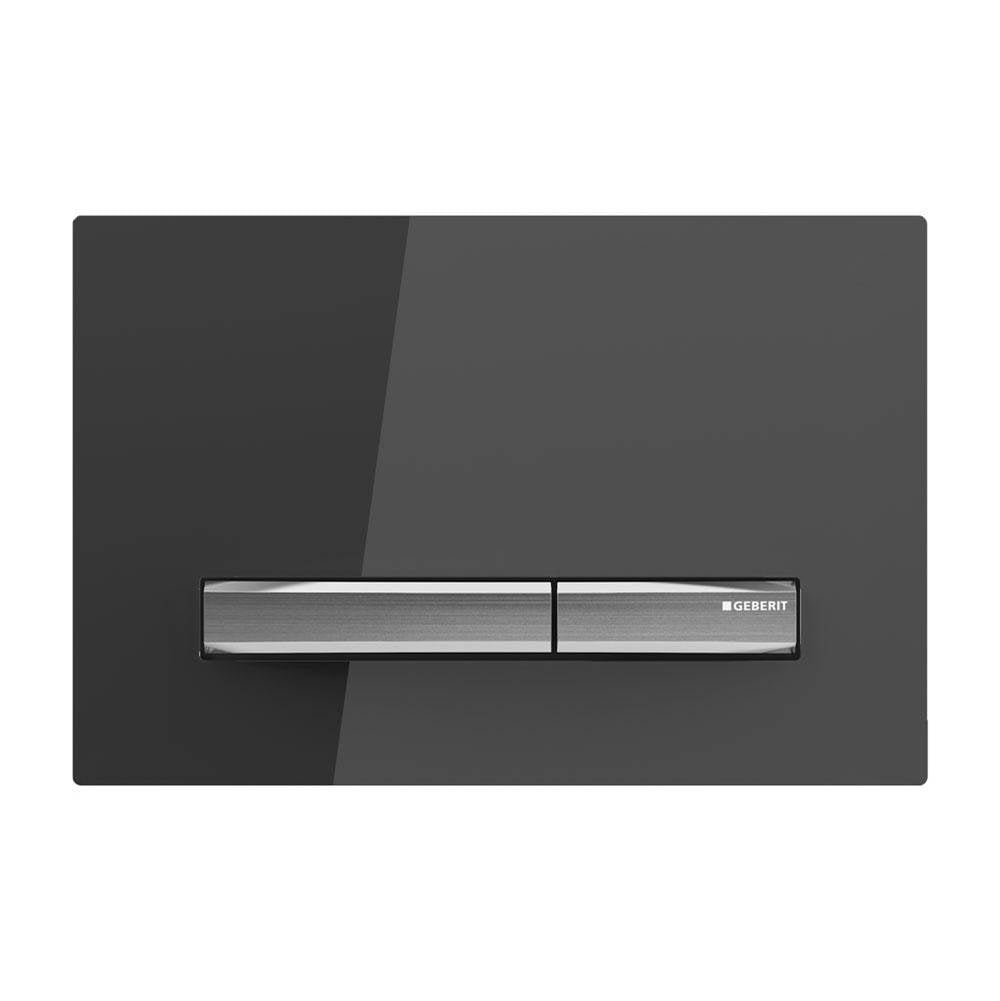 Geberit - Geberit actuator plate Sigma50, for dual flush: smoked glass reflective - Smoked glass