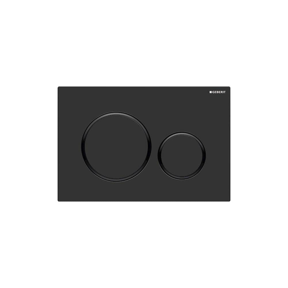 Geberit - Geberit actuator plate Sigma20 for dual flush: black matt coated, easy-to-clean coated, black - Black Matt Coated, Black