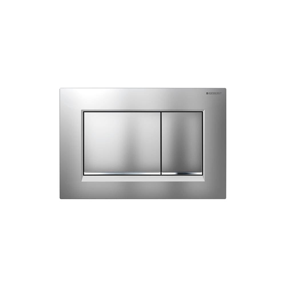 Geberit - Geberit actuator plate Sigma30 for dual flush: matt chrome-coated, easy-to-clean coated, bright chrome-plated