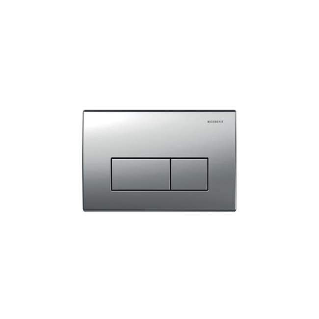 Geberit - Geberit actuator plate Kappa50 for dual flush: matt chrome-plated - Chrome