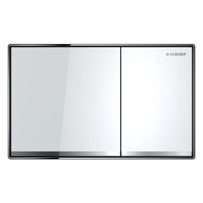 Geberit - Geberit actuator plate Sigma60 for dual flush, surface-even: white glass