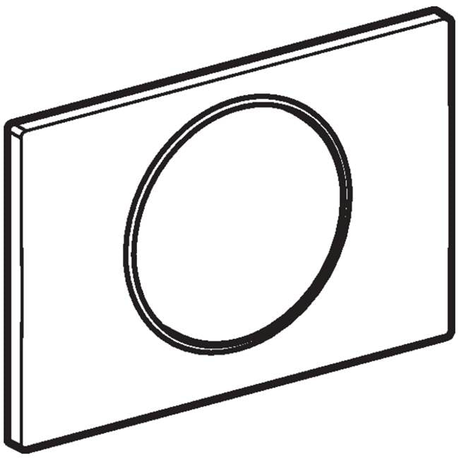 Sigma10 Actuator Plate For Stop-And-Go Flush White / Matte