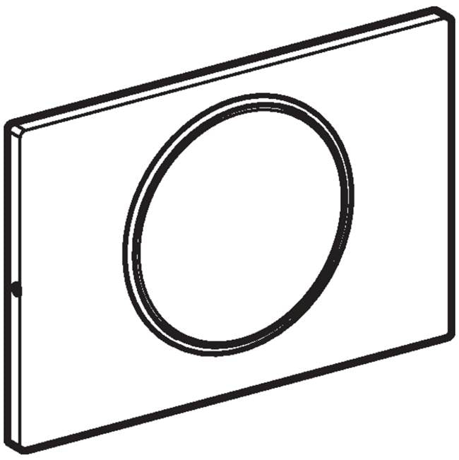 Geberit actuator plate Sigma10 for stop-and-go flush, screwable: stainless steel brushed/polished/brushed