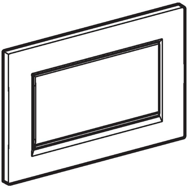 Geberit actuator plate Sigma30 for stop-and-go flush, screwable: black matt coated, easy-to-clean coated, bright chrome-plated