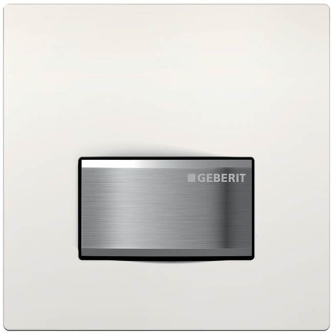 Geberit - Geberit urinal flush control with pneumatic flush actuation, actuator plate type 50: white alpine - White