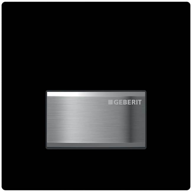 Geberit - Geberit urinal flush control with pneumatic flush actuation, actuator plate type 50: jet black RAL 9005