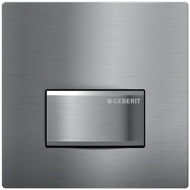 Geberit - Geberit urinal flush control with pneumatic flush actuation, actuator plate type 50: brushed chrome - Brushed Chrome