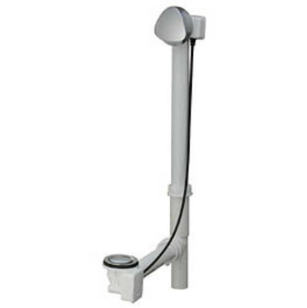 Geberit - Geberit bathtub drain with TurnControl handle actuation, rough-in unit 17-24'' PP with ready-to-fit-set trim kit: biscuit
