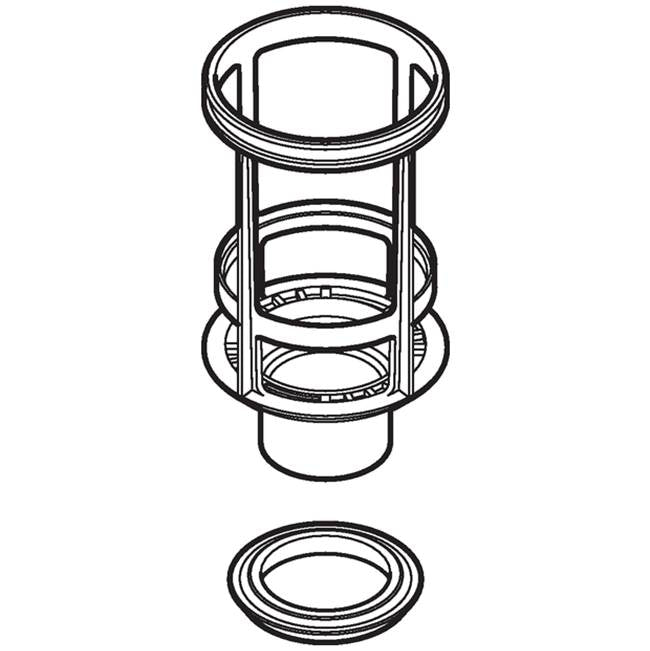 Basket with seal, for Geberit concealed cisterns types 110.620, 10.400, 10.800 and Twinline
