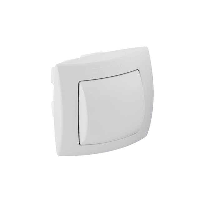 Geberit - Hand-operated actuator for single flush, for Geberit WC flush control with pneumatic flush actuation: bright chrome / matt chrome