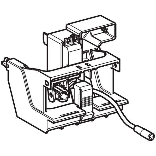 Lifting device with servomotor, for Geberit WC flush control with electronic flush actuation