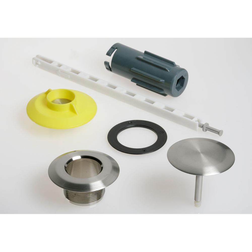 Geberit - Ready-to-fit-set d52, for Geberit bathtub drain with push actuation PushControl: PVD brushed nickel