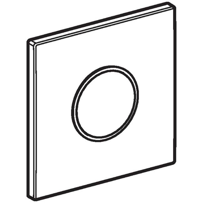 Geberit - Geberit cover plate type 10: stainless steel brushed/polished/brushed - Stainless Steel