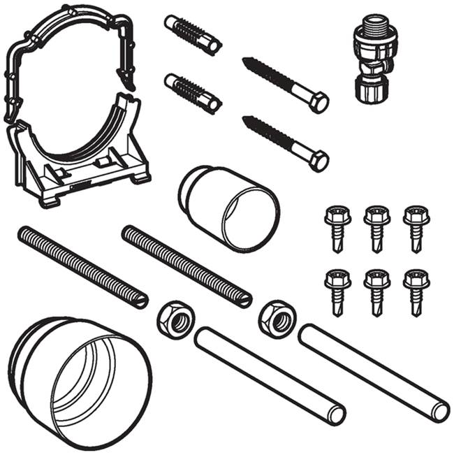 Geberit - Installation accessories for Geberit Duofix element for wall-hung WC, with Sigma concealed cistern 8 cm