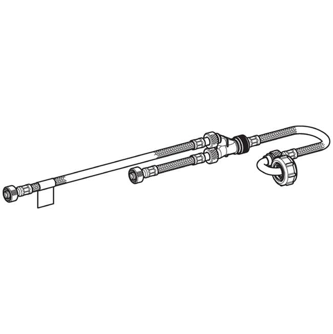 Geberit - Reinforced braided hose for hydraulic servo lifter, for Geberit Sigma concealed cistern 8 cm