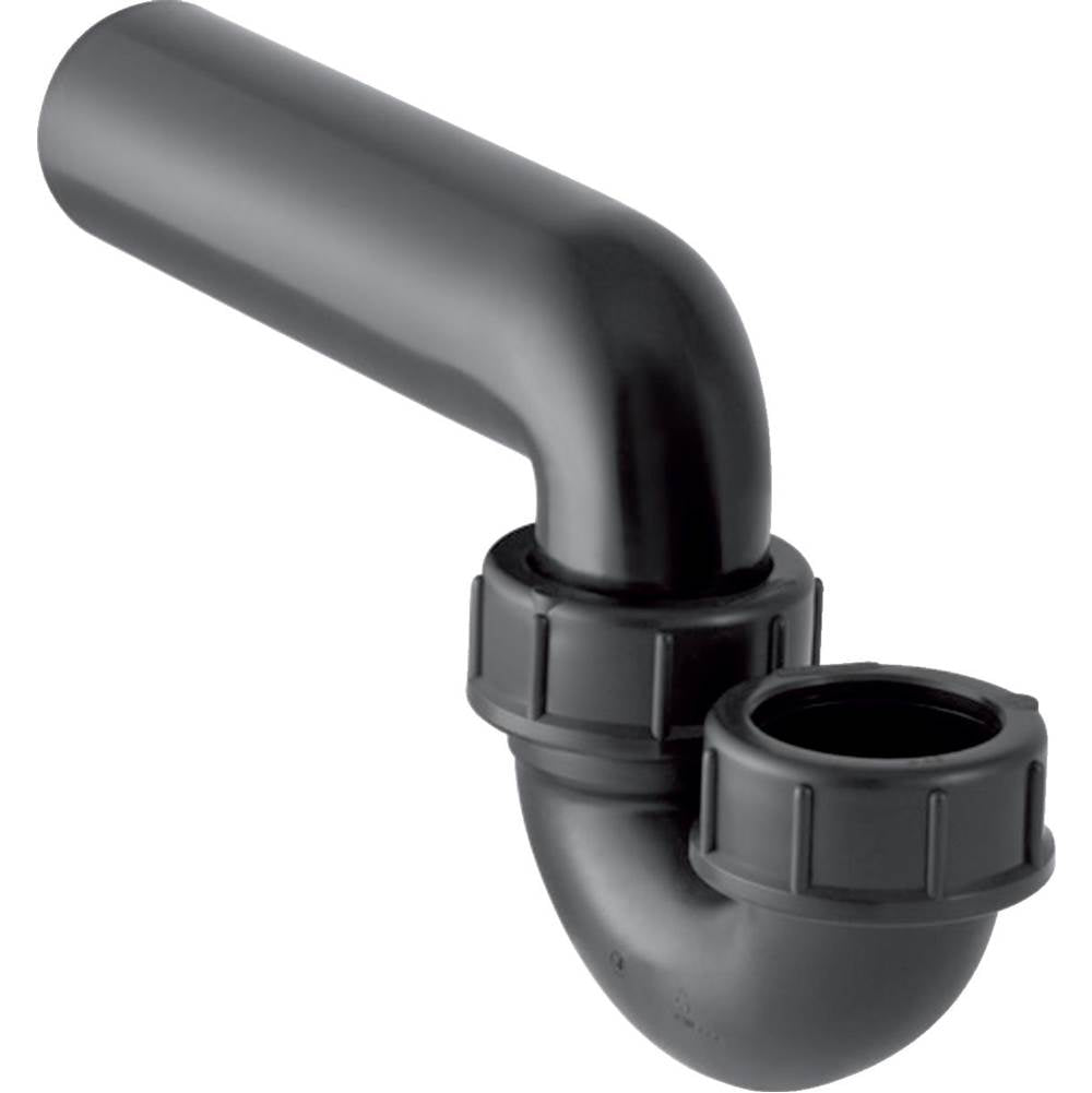Geberit - Geberit P-trap for sink, with compression joint, vertical inlet and horizontal outlet: d=56mm, d1=56mm, black