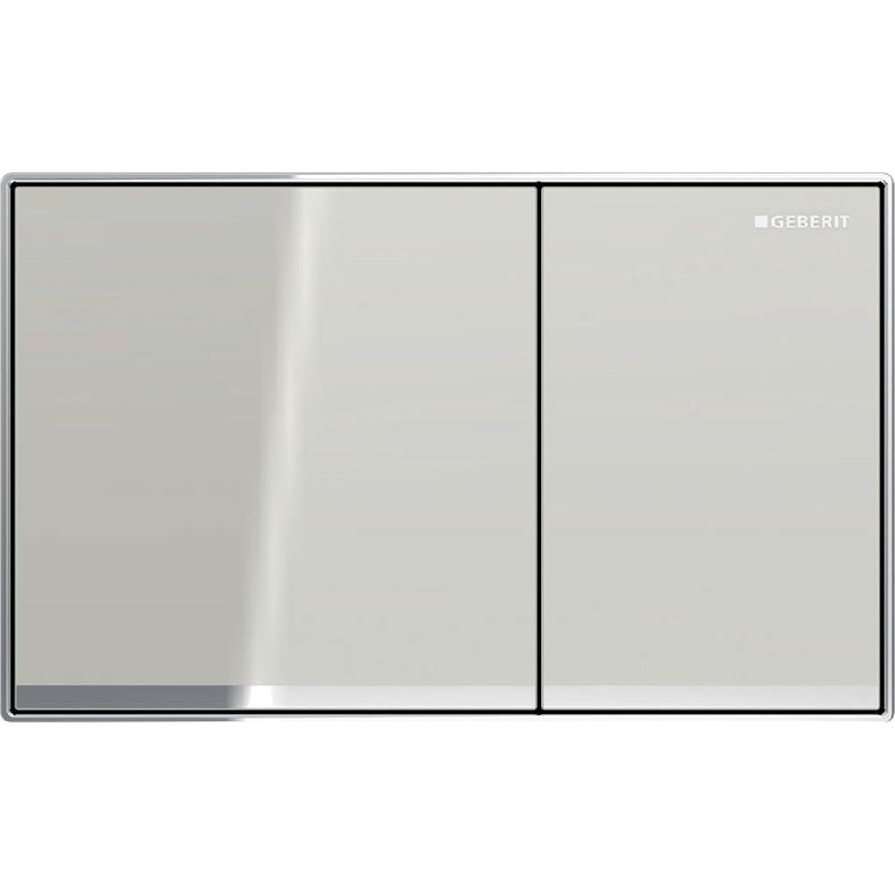 Geberit - Geberit actuator plate Sigma60 for dual flush, surface-even: sand grey, mirrored, bright chrome-plated - Sand Gray