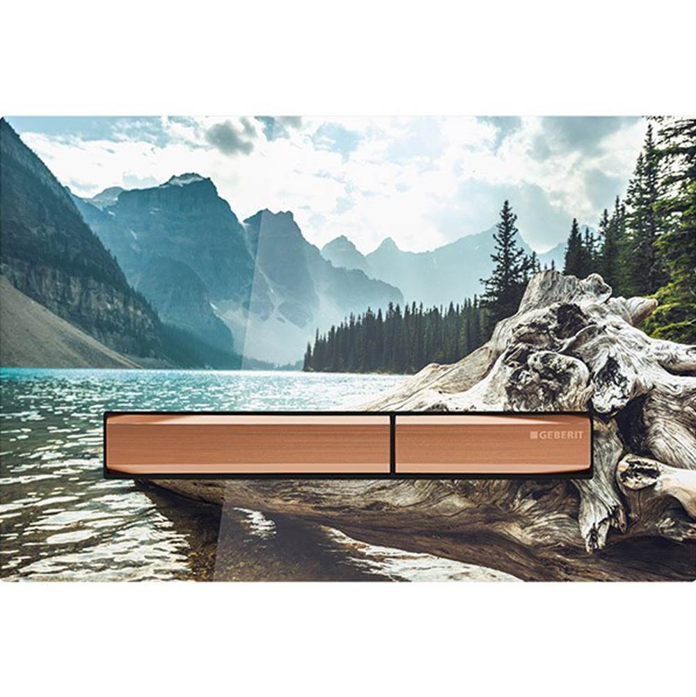 Geberit - Geberit actuator plate Sigma50 for dual flush, metal colour red gold: red gold, customised - Red Gold, Customised