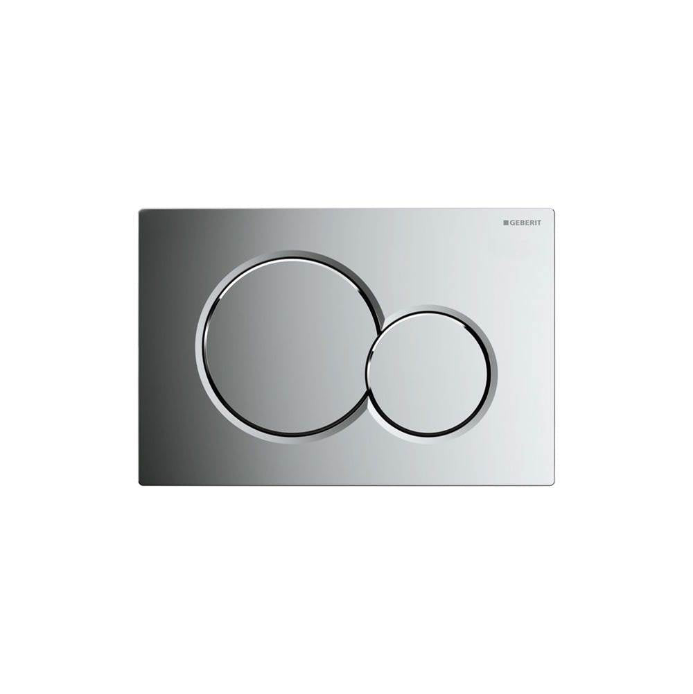 Geberit - Dual-Flush Plate For Sigma Series In-Wall Toilet System - Polished chrome