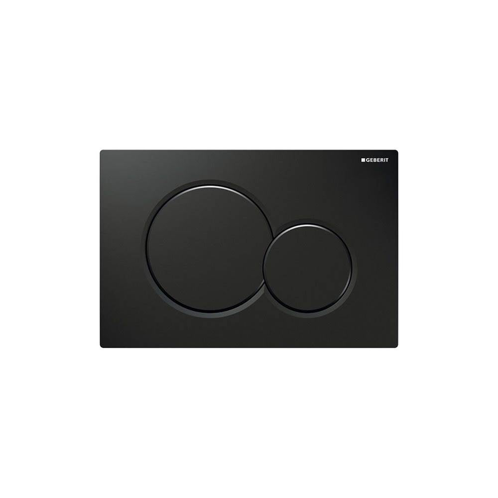Geberit - Dual-Flush Plate For Sigma Series In-Wall Toilet System - Jet Black