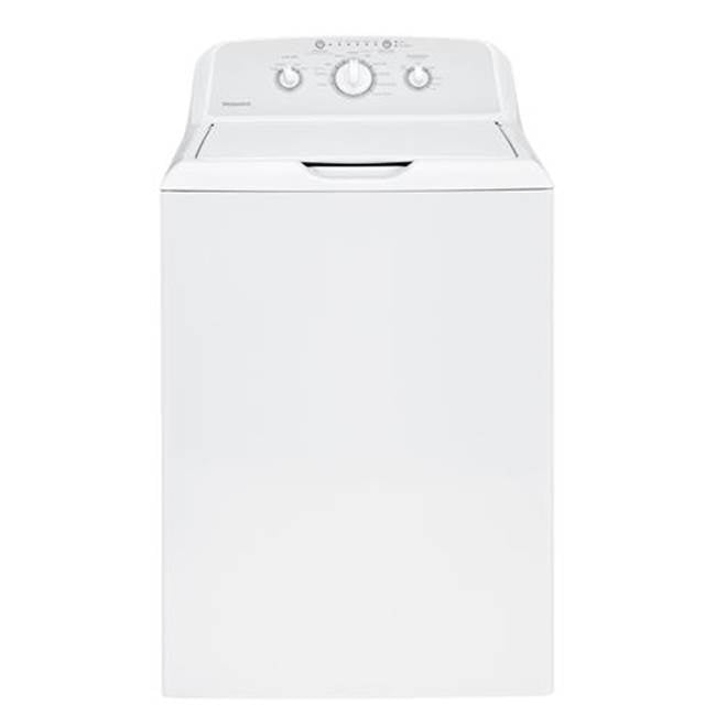 Hotpoint - Hotpoint 3.8 cu. ft. Capacity Washer with Stainless Steel Basket - White on White with Silver Backsplash