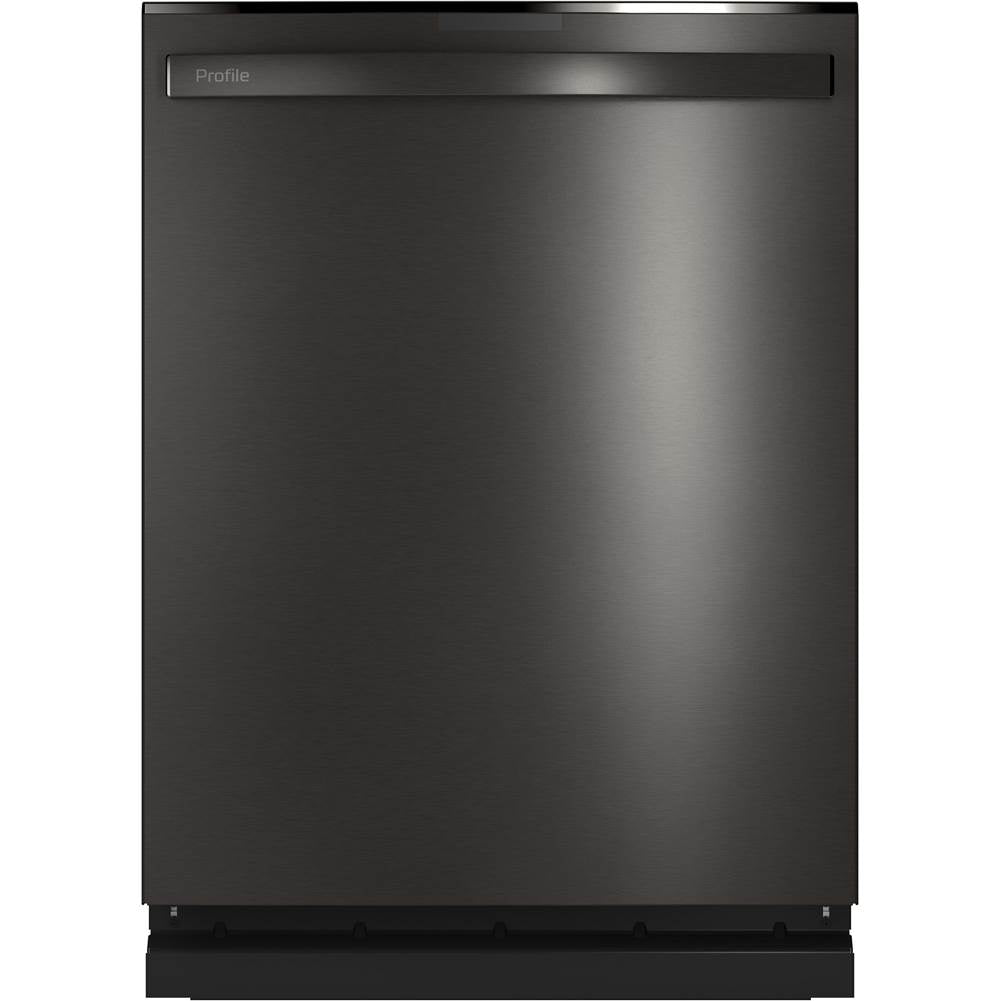GE Profile Series - GE Profile Smart Stainless Steel Interior Dishwasher with Hidden Controls - Fingerprint Resistant Black Stainless