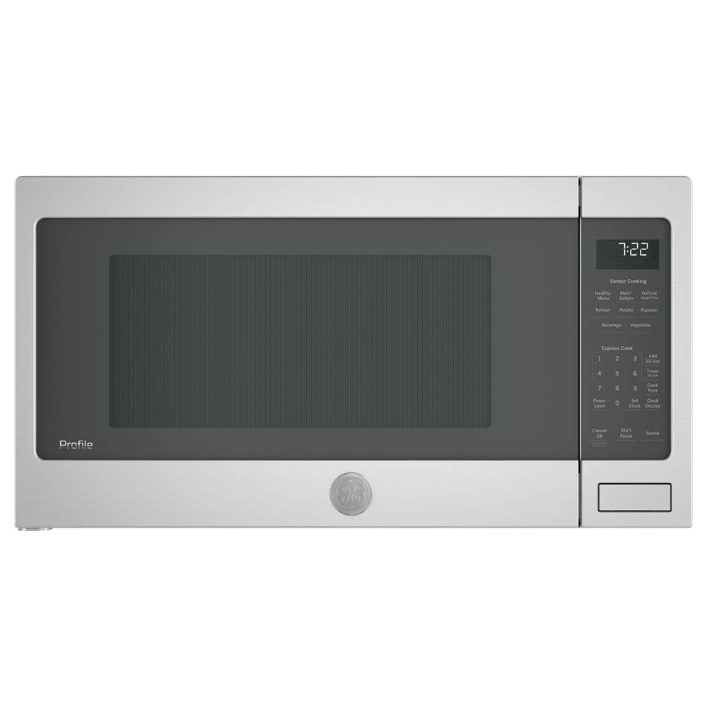 GE Profile Series - GE Profile 2.2 Cu. Ft. Countertop Sensor Microwave Oven - Stainless Steel