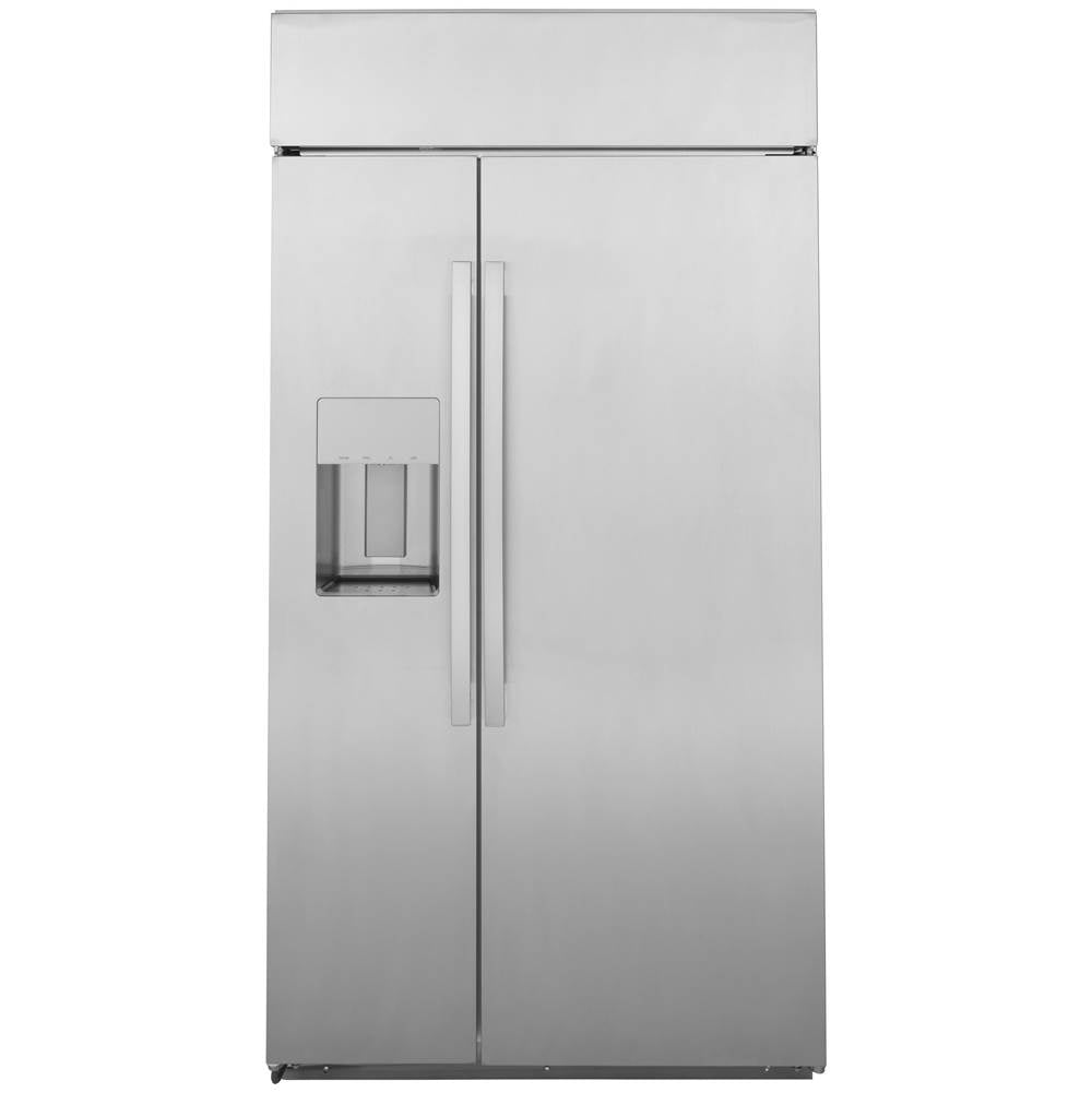 GE Profile Series - GE Profile Series 42'' Smart Built-In Side-by-Side Refrigerator with Dispenser - Stainless Steel