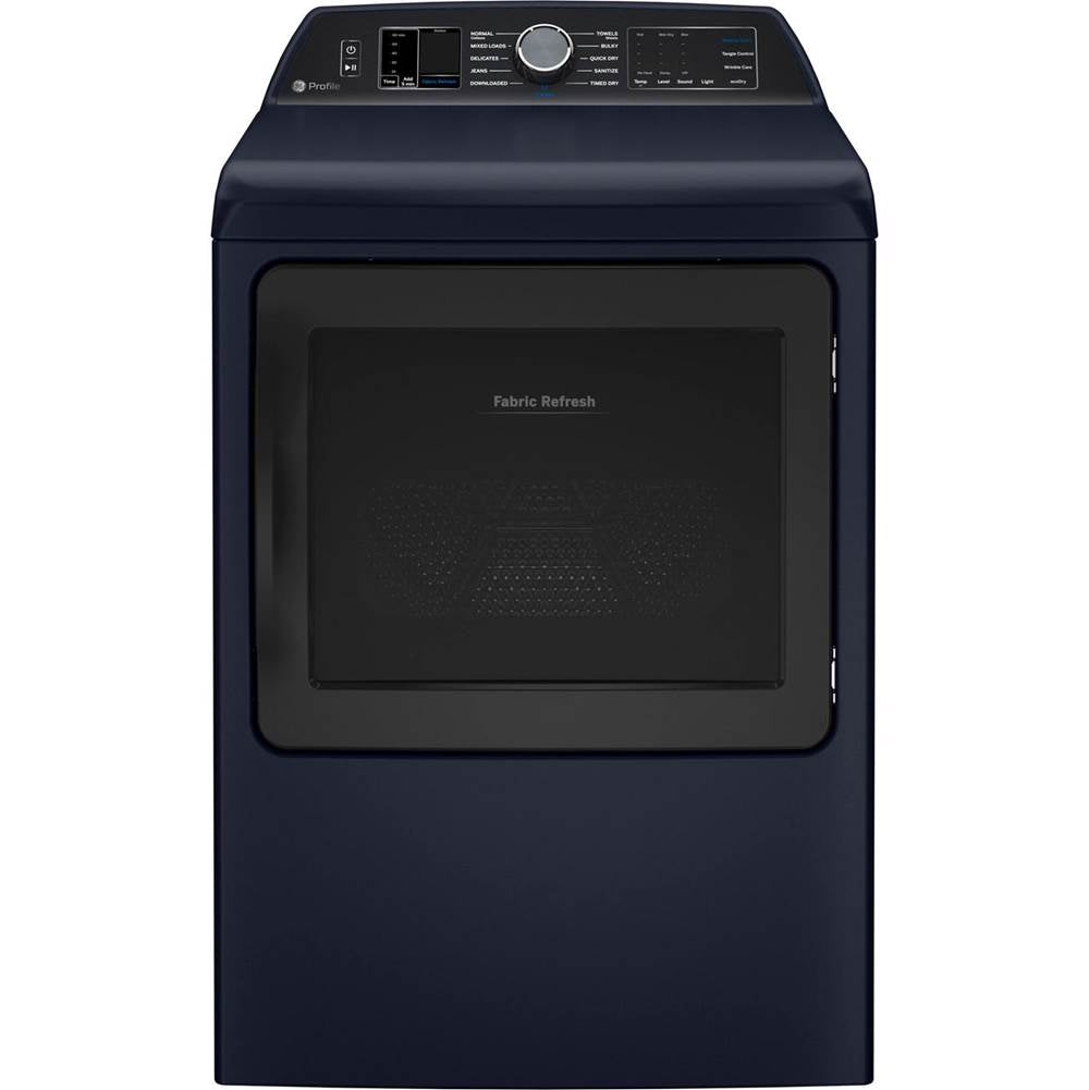 GE Profile Series - 7.3 Cu. Ft. Capacity Smart Electric Dryer With Fabric Refresh - Royal Sapphire