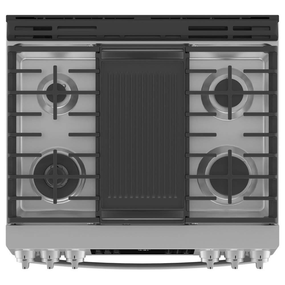 30'' Smart Dual Fuel Slide-In Front-Control Fingerprint Resistant Range