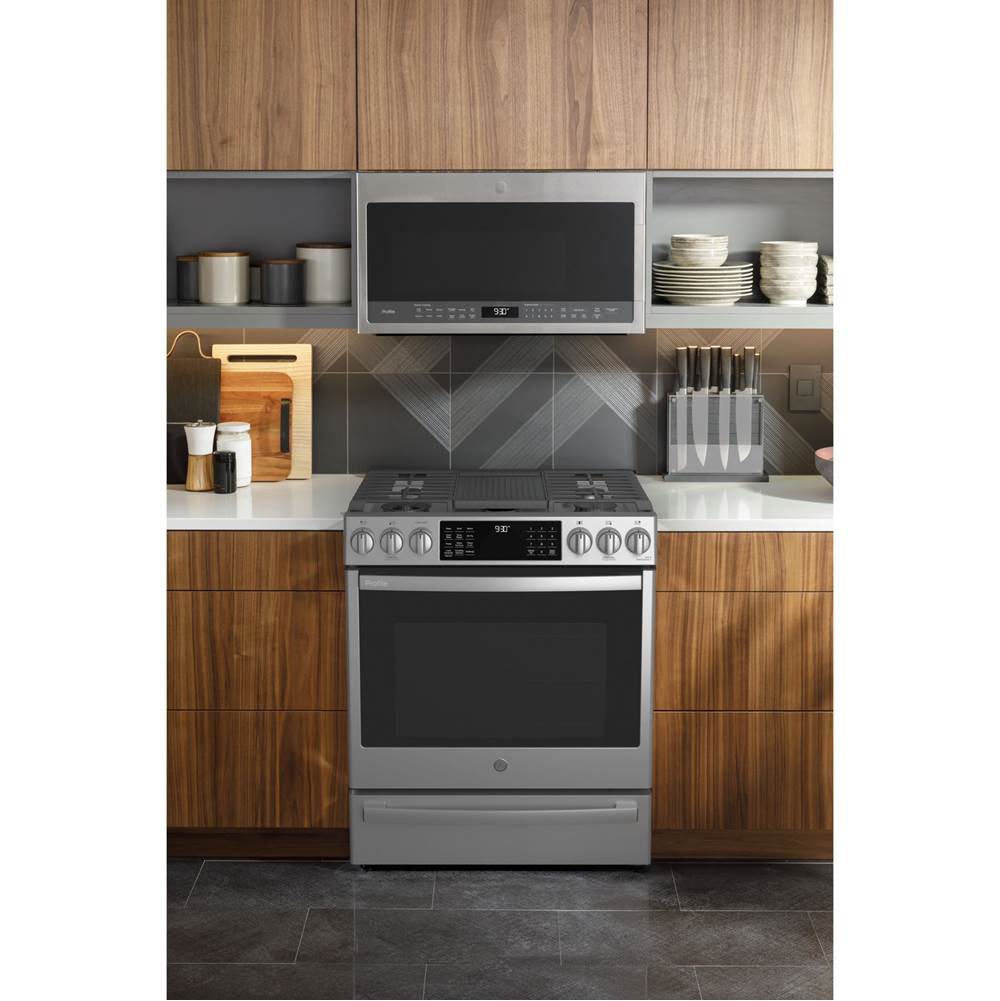 30'' Smart Dual Fuel Slide-In Front-Control Fingerprint Resistant Range
