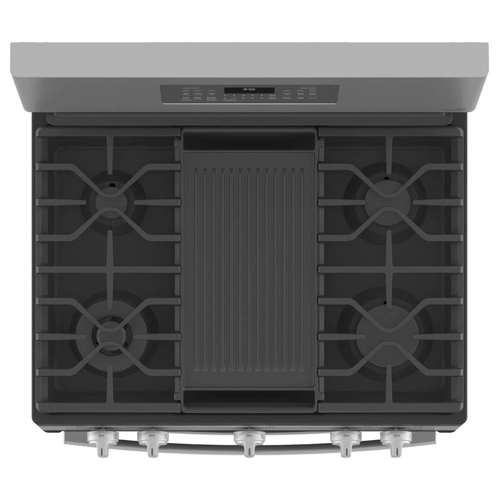 30'' Free-Standing Gas Double Oven Convection Fingerprint Resistant Range With No Preheat Air Fry