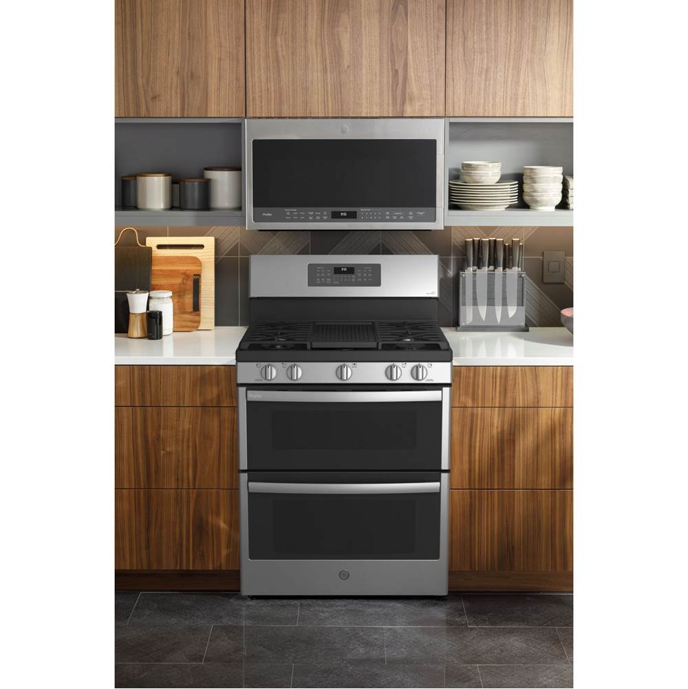 30'' Free-Standing Gas Double Oven Convection Fingerprint Resistant Range With No Preheat Air Fry