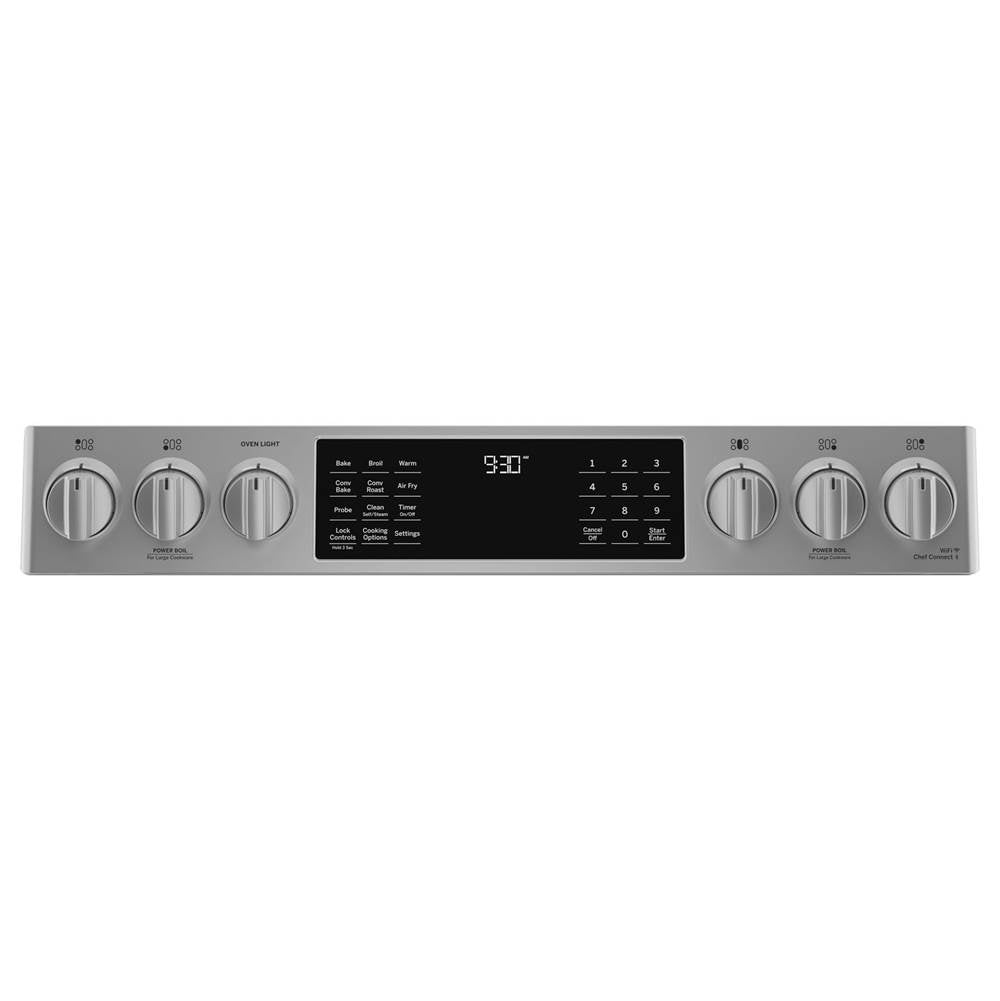 30'' Smart Slide-In Front-Control Gas Fingerprint Resistant Range With No Preheat Air Fry