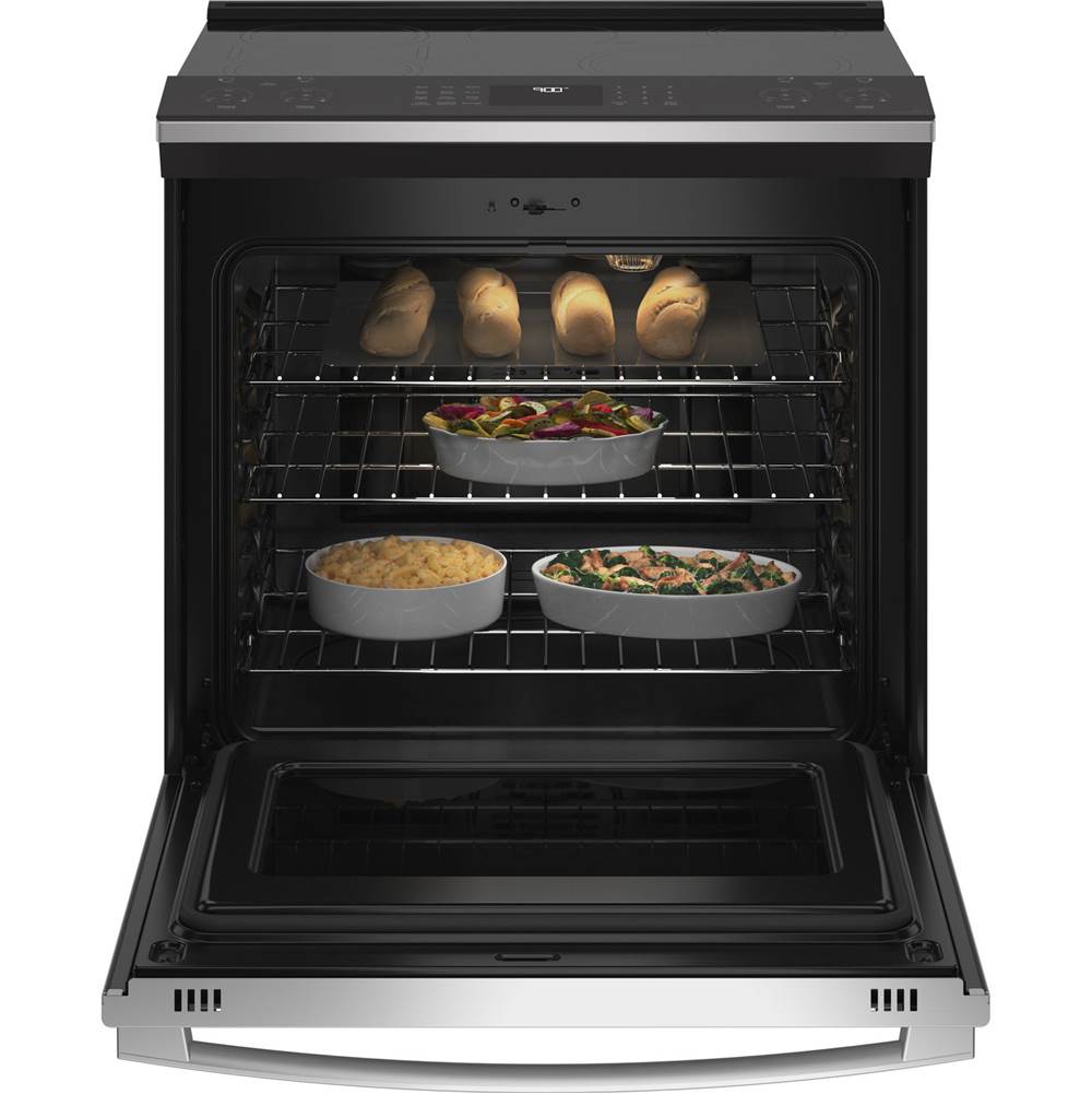 30'' Smart Slide-In Fingerprint Resistant Front-Control Induction And Convection Range With No Preheat Air Fry