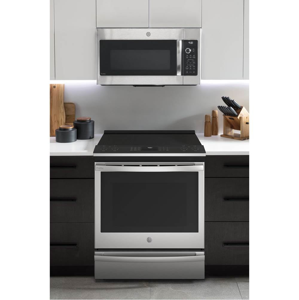 30'' Smart Slide-In Fingerprint Resistant Front-Control Induction And Convection Range With No Preheat Air Fry