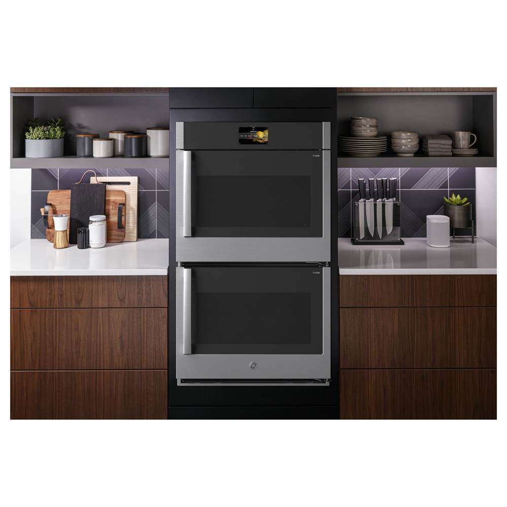 GE ProfileE Series 30'' Built-In Convection Double Wall Oven with Right-Hand Side-Swing Doors