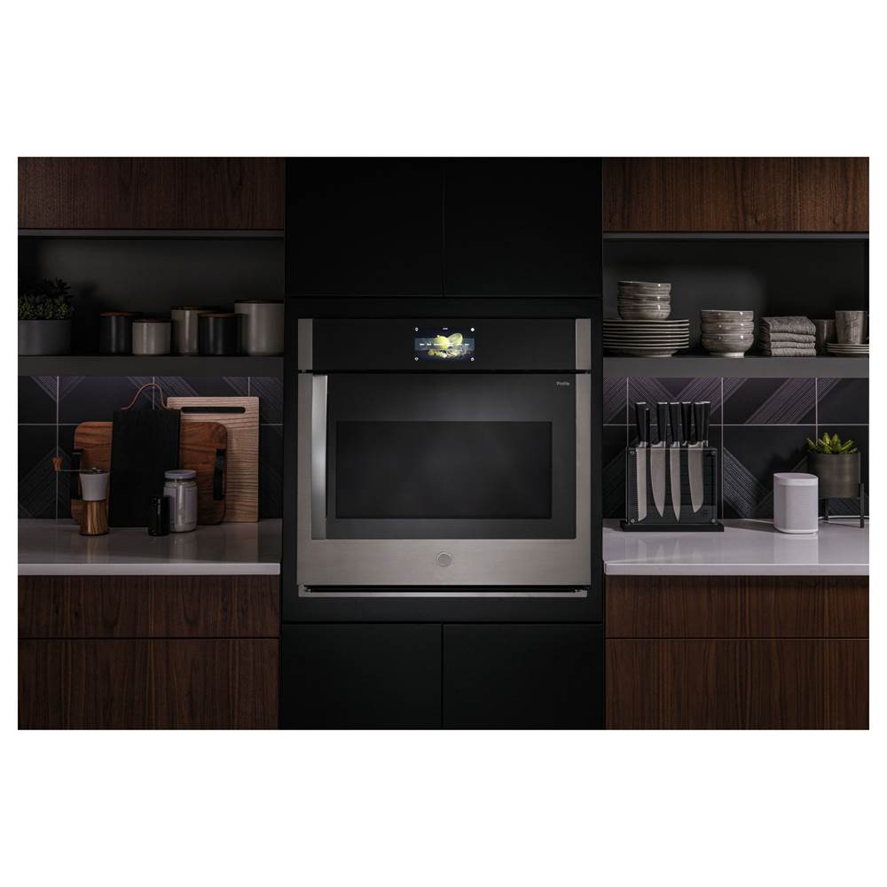 GE ProfileE Series 30'' Built-In Convection Single Wall Oven with Left-Hand Side-Swing Doors