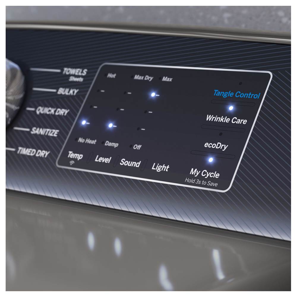 7.4 Cu. Ft. Capacity Smart Aluminized Alloy Drum Gas Dryer With Sanitize Cycle And Sensor Dry