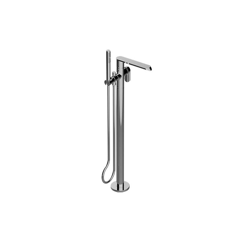 Graff - Phase Floor-Mounted Tub Filler (Trim) - Warm Bronze Pvd