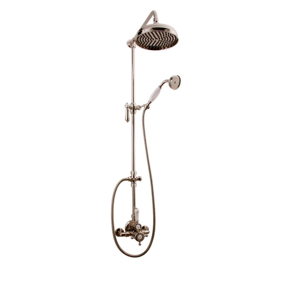 Graff - Adley Exposed Thermostatic Shower System w/Handshower (Rough and Trim) - Polished Nickel