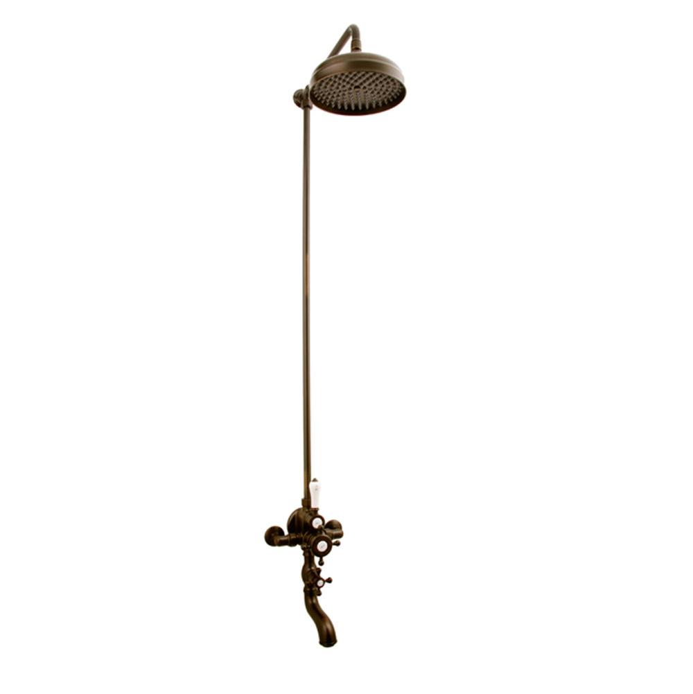 Graff - Adley Exposed Thermostatic Shower System (Rough and Trim) - Olive Bronze