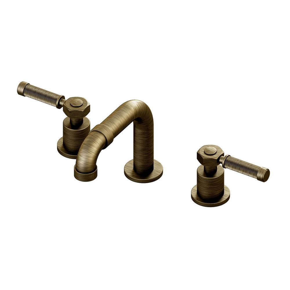 Graff - Vintage Widespread Lavatory Faucet - Vintage Brushed Brass