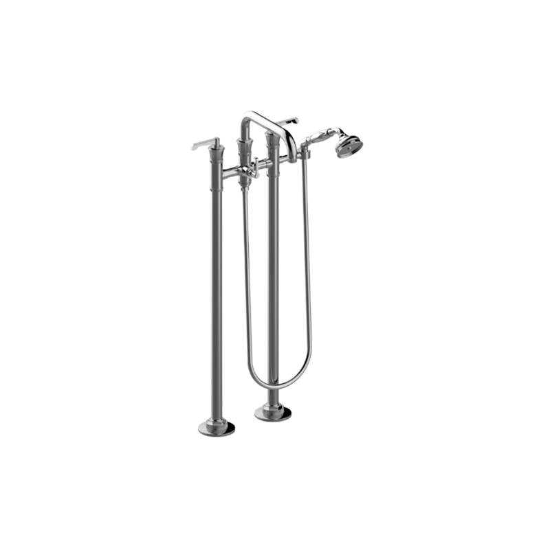 Graff - Vignola Floor-Mounted Tub Filler - Architectural White
