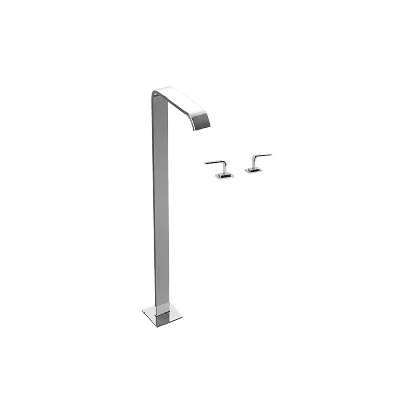 Graff - Immersion Floor-Mounted Vessel Filler - Architectural White
